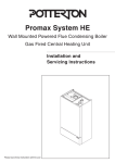 Baxi Potterton Promax SL Unit installation