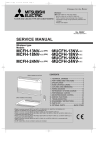 Mitsubishi Electric MCFH-24NV-WH Service manual