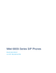 Mitel 6800i Series Installation guide