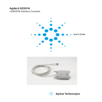 Agilent Technologies 82357B User`s guide