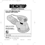 Benchtop BENCHTOP BT300 Owner`s manual