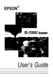 Epson ES-1200C User`s guide