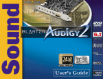 Creative Audigy 2 User`s guide