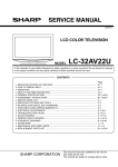 Sharp LC-32AV22U Specifications