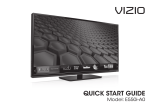 Vizio E550i-A0 Operating instructions