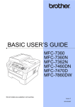 Brother MFC-7362N User`s guide