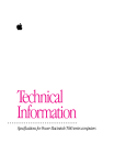 Apple Power Macintosh 7600 Series Technical information