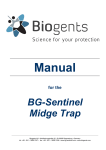 Biogents BG-sentinel Instruction manual