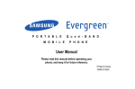 Samsung Evergreen User manual