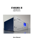 ENIGMA II DR-81000 User manual