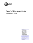 AT&T PagePac Plus AmpliCenter Specifications