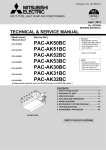 Mitsubishi PAC-AK53BC Service manual