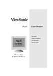 ViewSonic P225 User guide