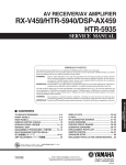 Yamaha HTR-5940BL Service manual