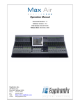 Euphonix FC727 Instruction manual