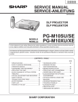 Sharp PG-M10S Service manual