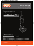 Vax u87-tf-pp User guide