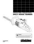 Shindaiwa X7502863800 Operator`s manual