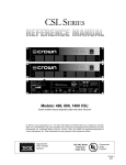 Crown 1400CSL Specifications