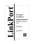 Compex LinkPort ENET-C User`s manual
