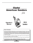 Clarke 07057A Operator`s manual
