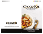 Crock-Pot SCVI600BS-I Owner`s manual
