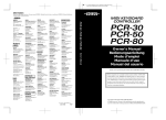 Roland PCR-80 Owner`s manual