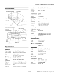 Epson PowerLite 54c Specifications