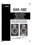 Roland MA-15D Owner`s manual