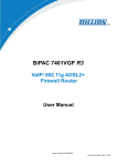 Billion BiPAC 7401VGP User manual