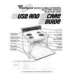 FREE-STANDING ELECTRIC RANGE Model WE-345P