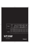 Roland VP-550 Owner`s manual