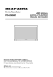 Marantz PD4298HD User manual