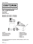 Craftsman 921.16474 Owner`s manual
