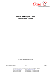 Case Communications 8000 Series Installation guide