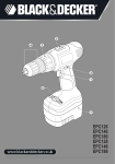 Black & Decker EPC126 Instruction manual