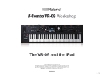 Roland VR-09 Editor Owner`s manual