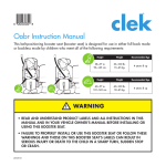 Clek Oobr Instruction manual