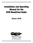 EFM Heating WCB Operating instructions