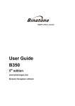Binatone B350 - EDITION 5 User guide