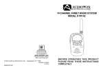 Audiovox FR-142B Specifications