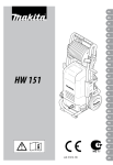 Makita HW 151 Technical information