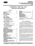 Carrier AQUAZONE 50PSW036-360 Instruction manual