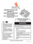 MHSC TPB18 Operating instructions