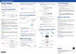 Epson VS220 User`s guide