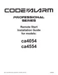 Code Alarm CA-535 Installation guide