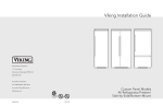 Viking FDSB5481D Installation guide