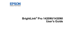 Epson BrightLink Pro 1430Wi User`s guide