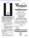 Whirlpool Energy Smart W10100870 Use & care guide