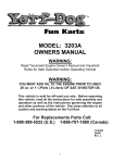 Yerf-Dog 3203A Owner`s manual